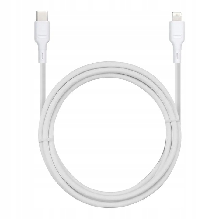 Kabel Usb C Do Iphone Lightning 2.4A (Max 27W) - Biały 1M
